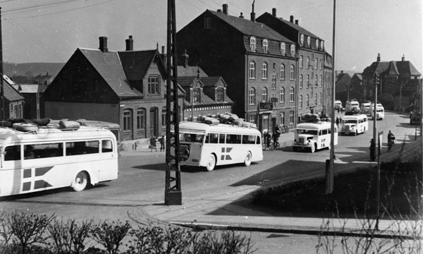 De Hvide Busser på vej mod Tyskland i april 1945