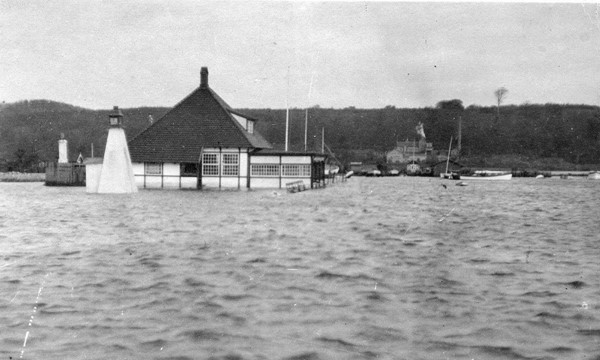 Oversvømmelse ved Restaurant Kahytten, 24. oktober 1921