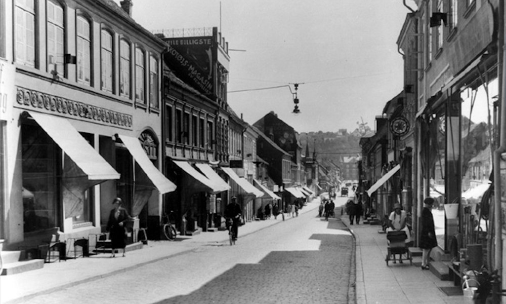 Søndergade 1920'erne og 2019 - Før