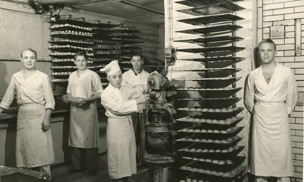 P. A. Andersens bageri i Skyttehusgade, 1948