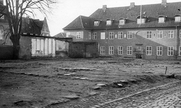 Vejle Dommergård set fra Klostergade, 1920-22