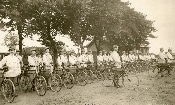 Vejle Amts Rekylkorps ved Tørring Station, 1914