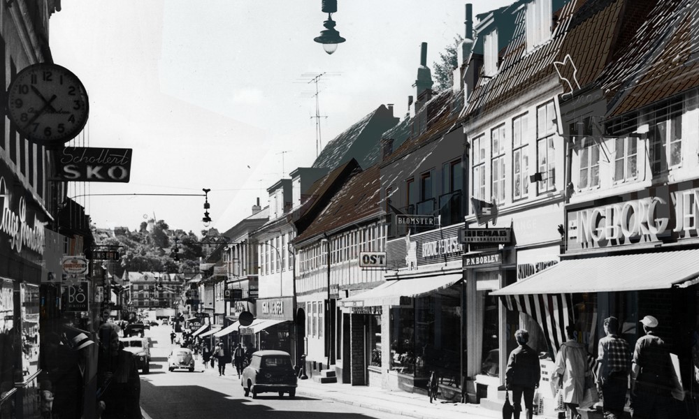 Søndergade, 1960-65 og 2019 - Før