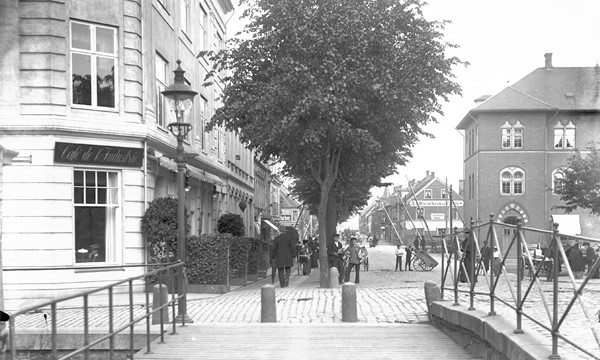 Maleriske scenerier fra Vejles midtby, 1907