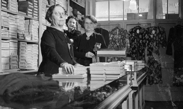 Damernes Underbeklædning i Nørregade, ca. 1930