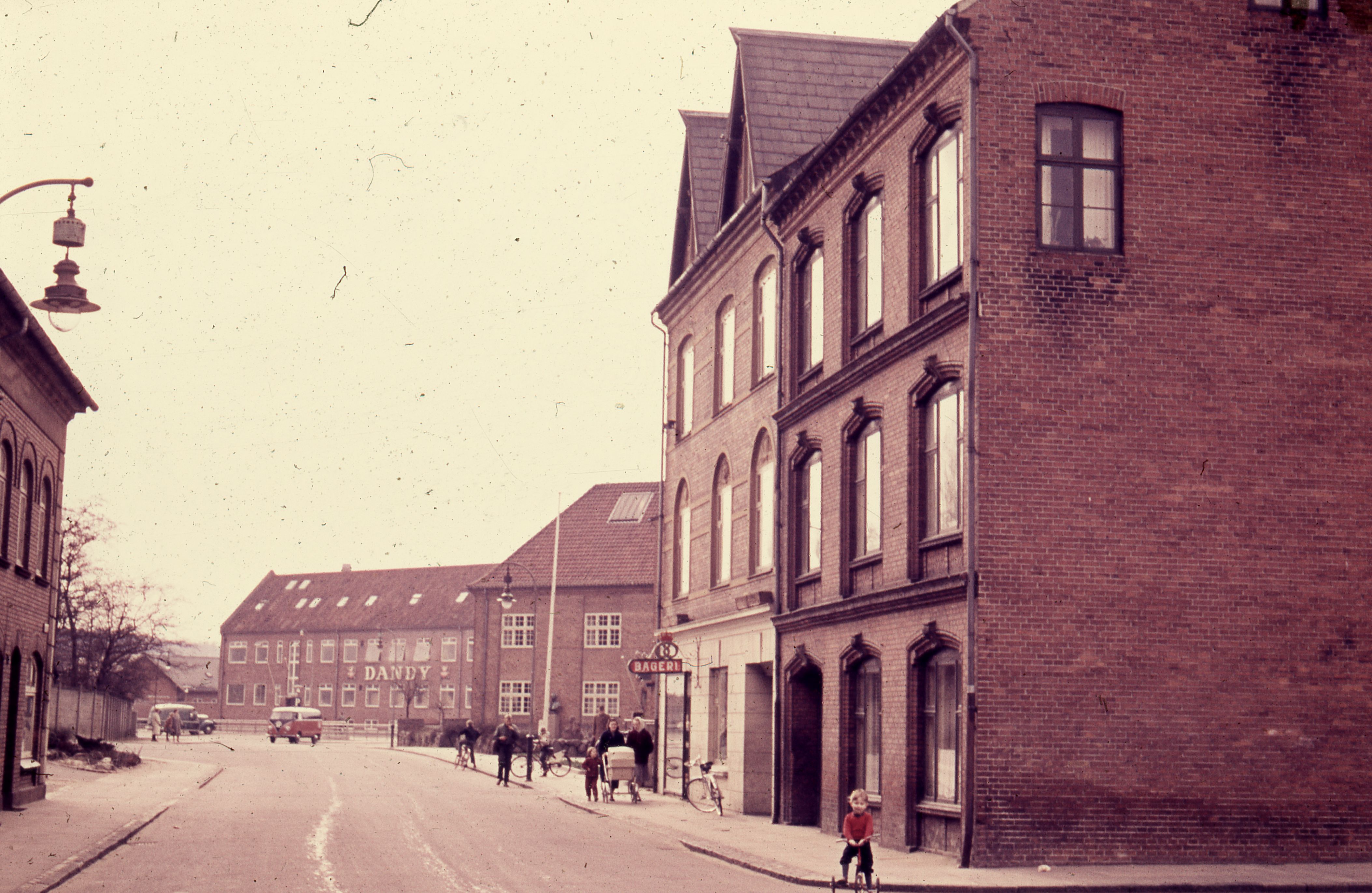 Da Flegborg havde bager og skrædder, ca. 1955